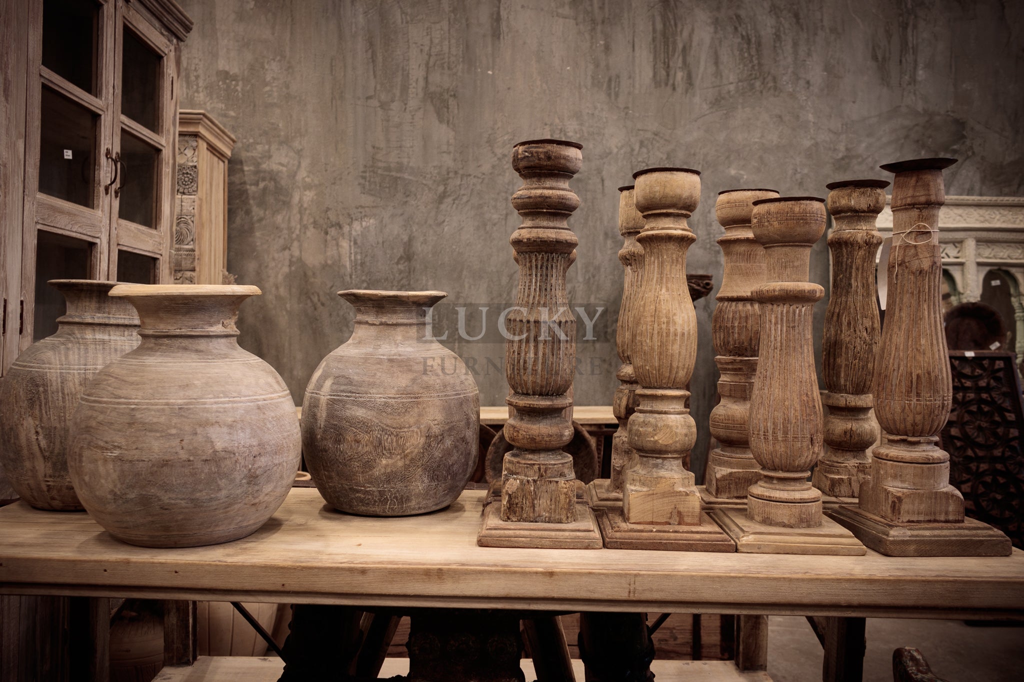 Old candle stands