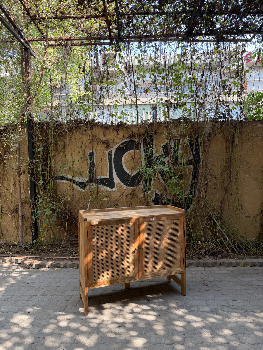 Rattan 2 door sideboard