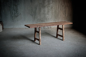 Vintage Aged Wood Bench