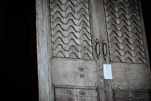 Vintage bleached old Balcony door