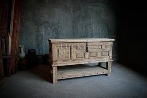 Vintage carved Box console