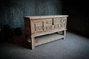 Vintage carved Box console
