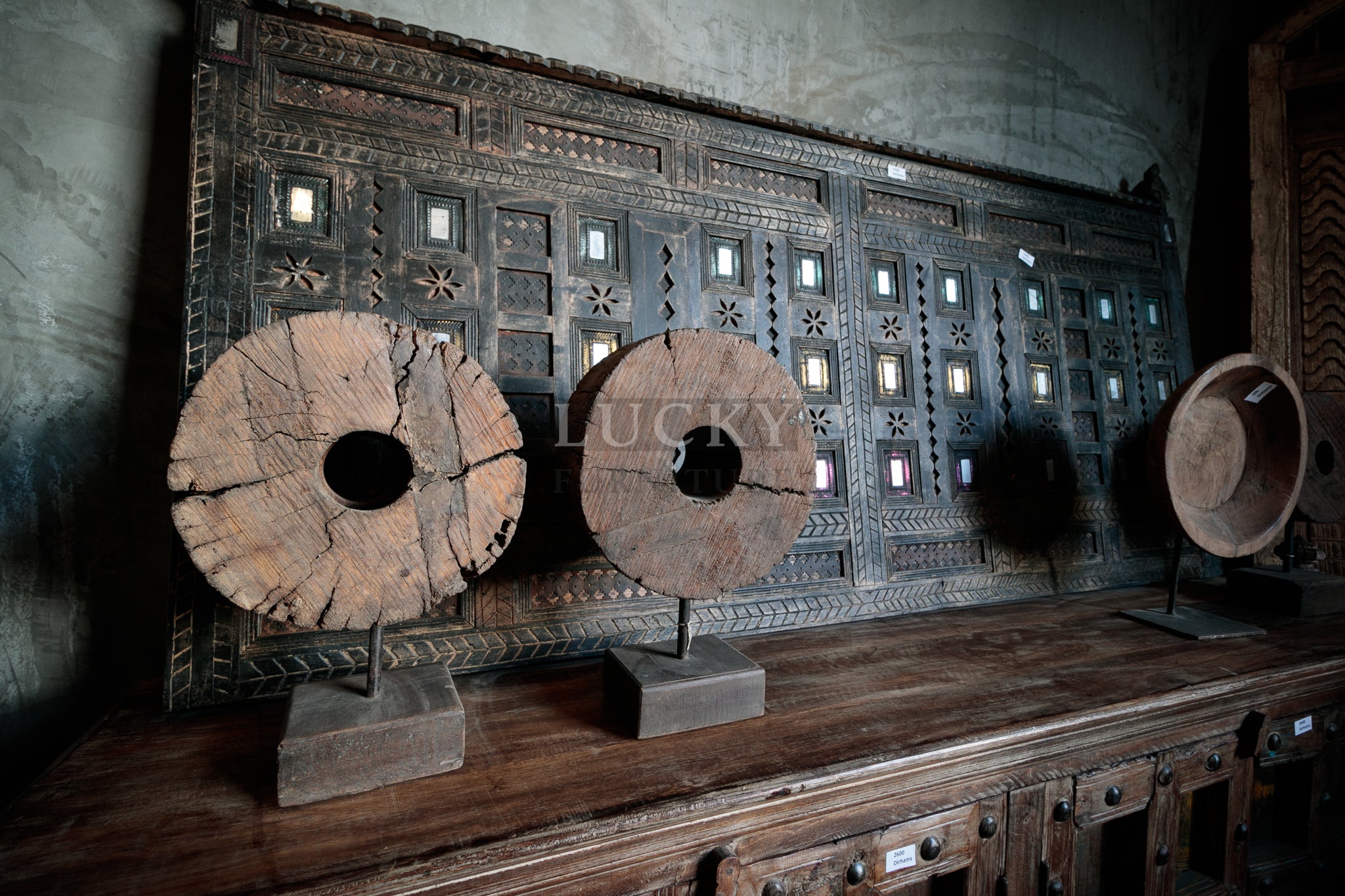 Old wheel decor