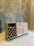 Rattan bar sideboard