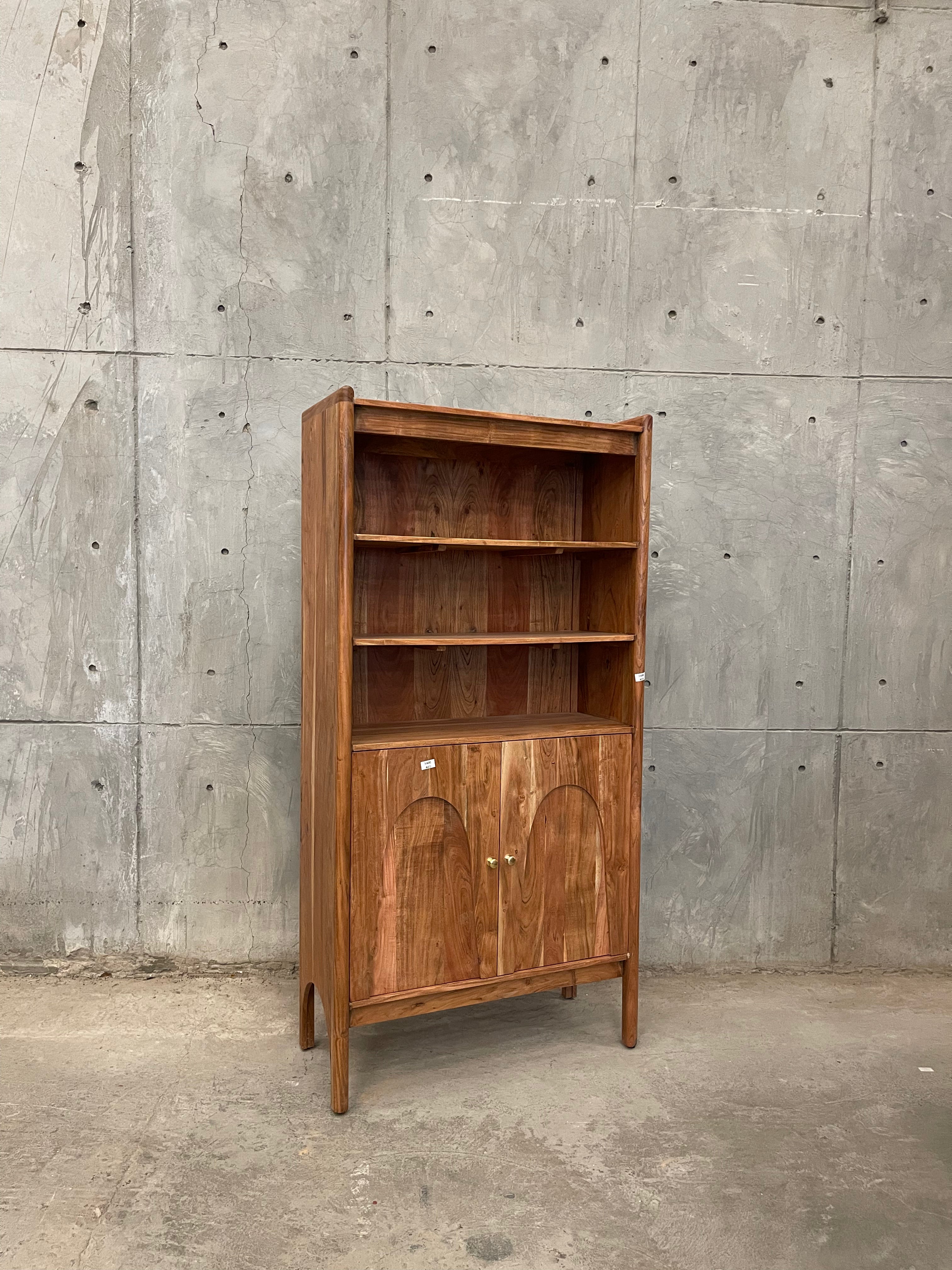 Acacia wood bookshelf