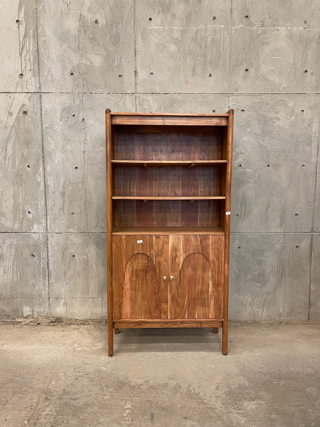 Acacia wood bookshelf