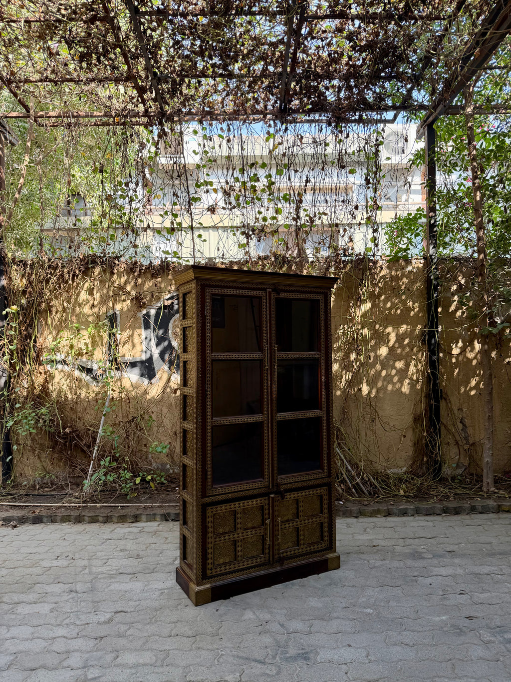 Brass Glass Cabinet