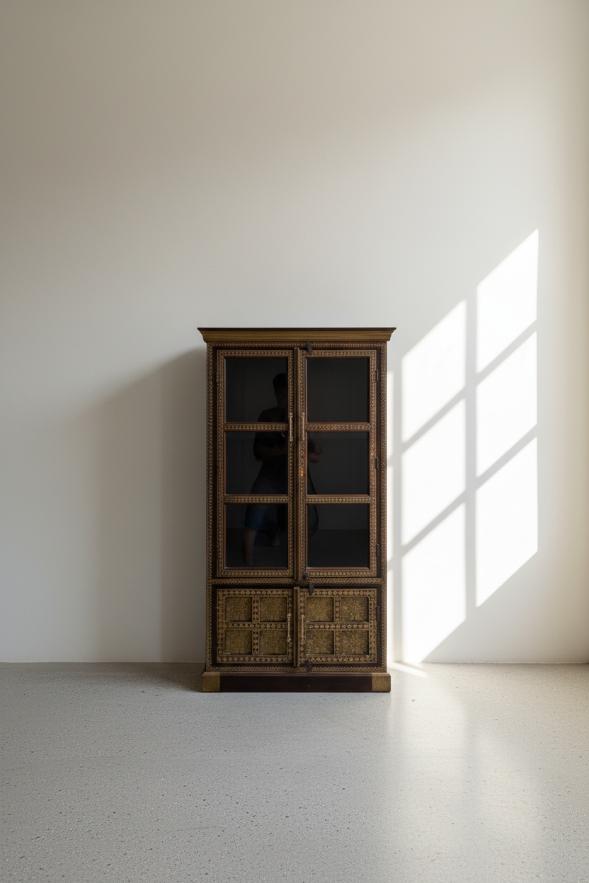 Brass Glass Cabinet