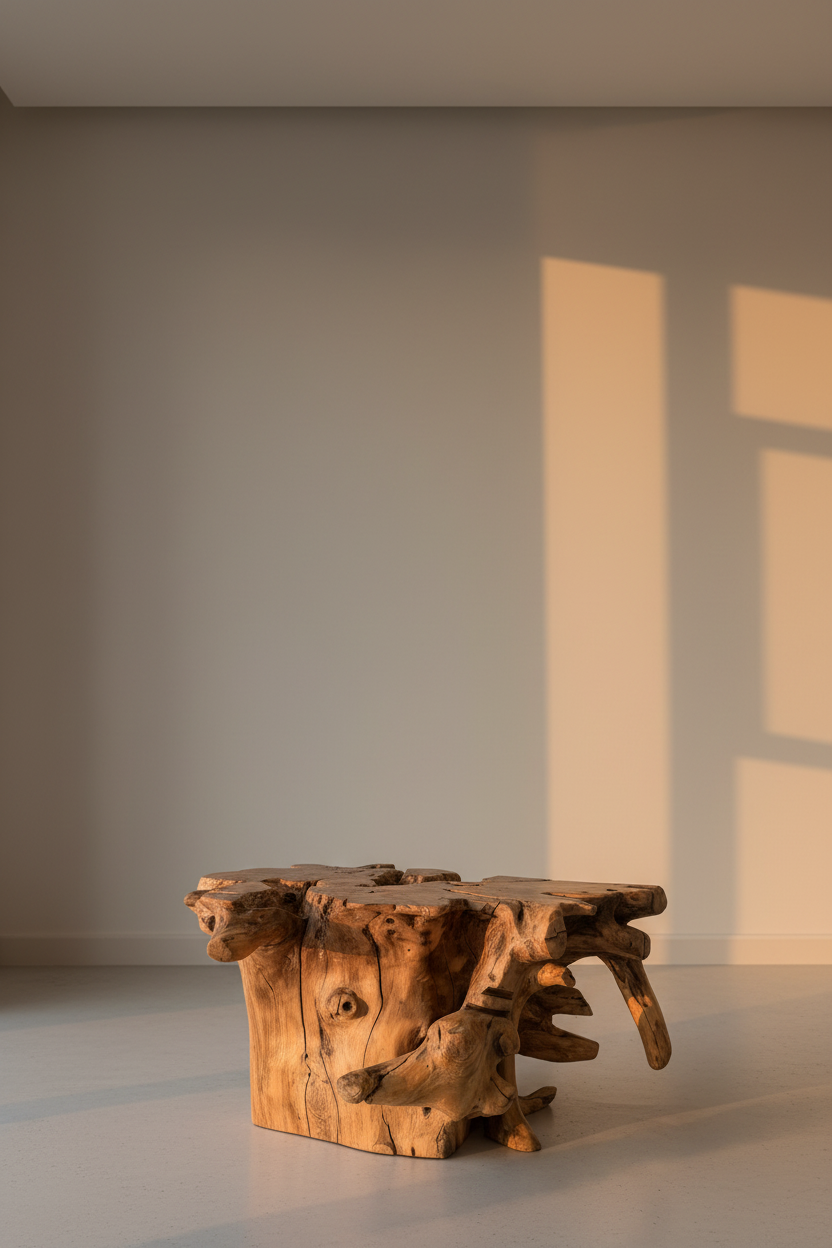 Tree root side table
