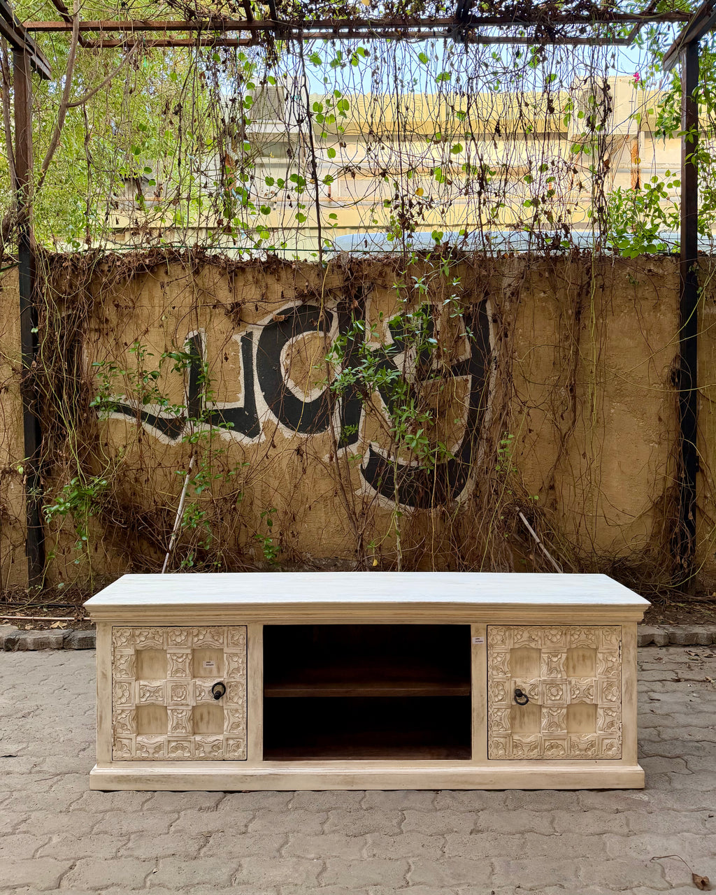 Whitewash tv stand