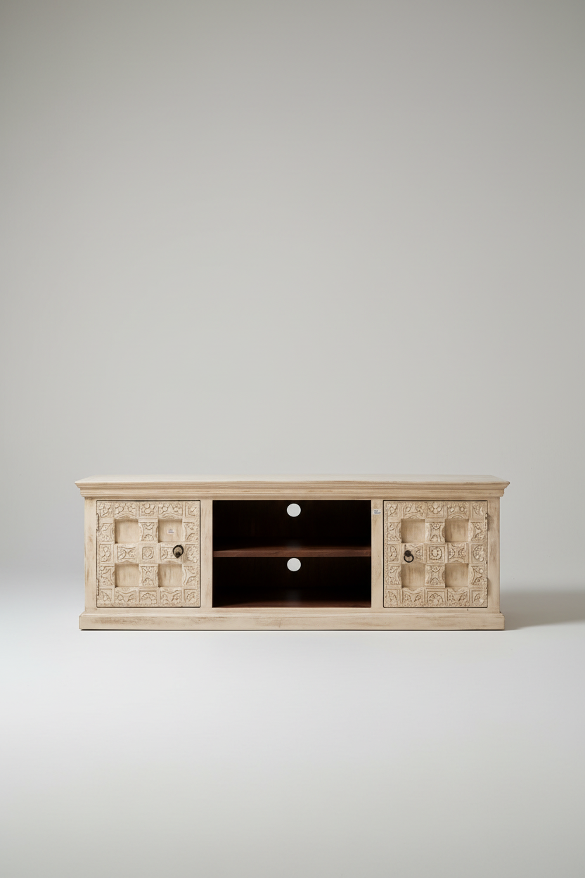 Whitewash tv stand