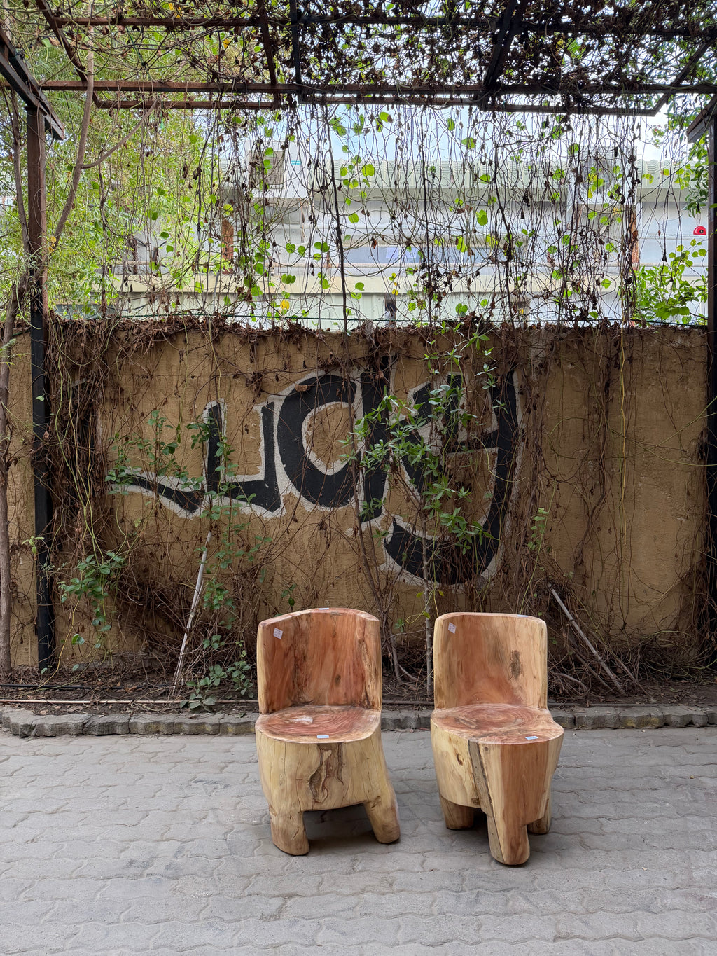 Log chair