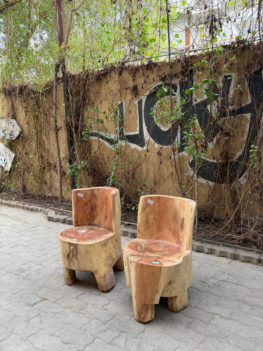 Log chair