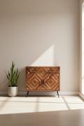 Herringbone pattern sideboard