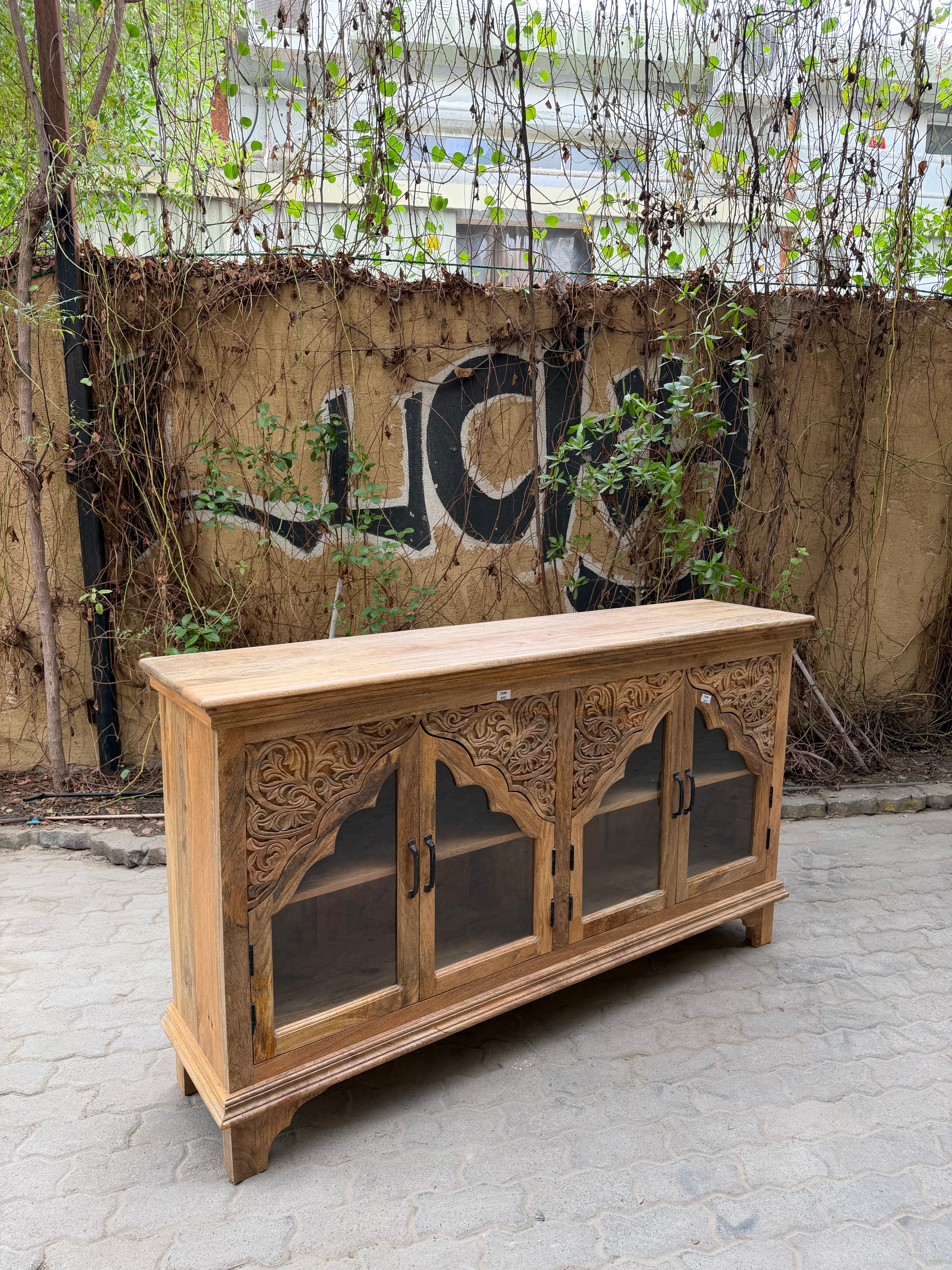 Mehraab glass cabinet sideboard