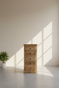 Carved narrow drawchest