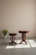 Pedestal round sidetable
