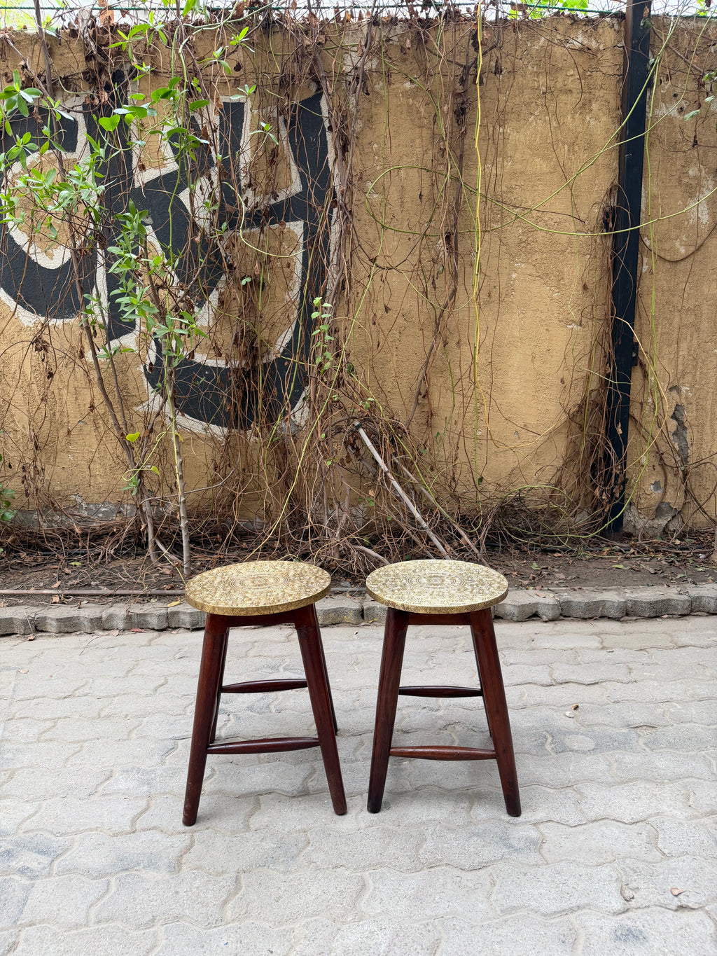 Brass stool