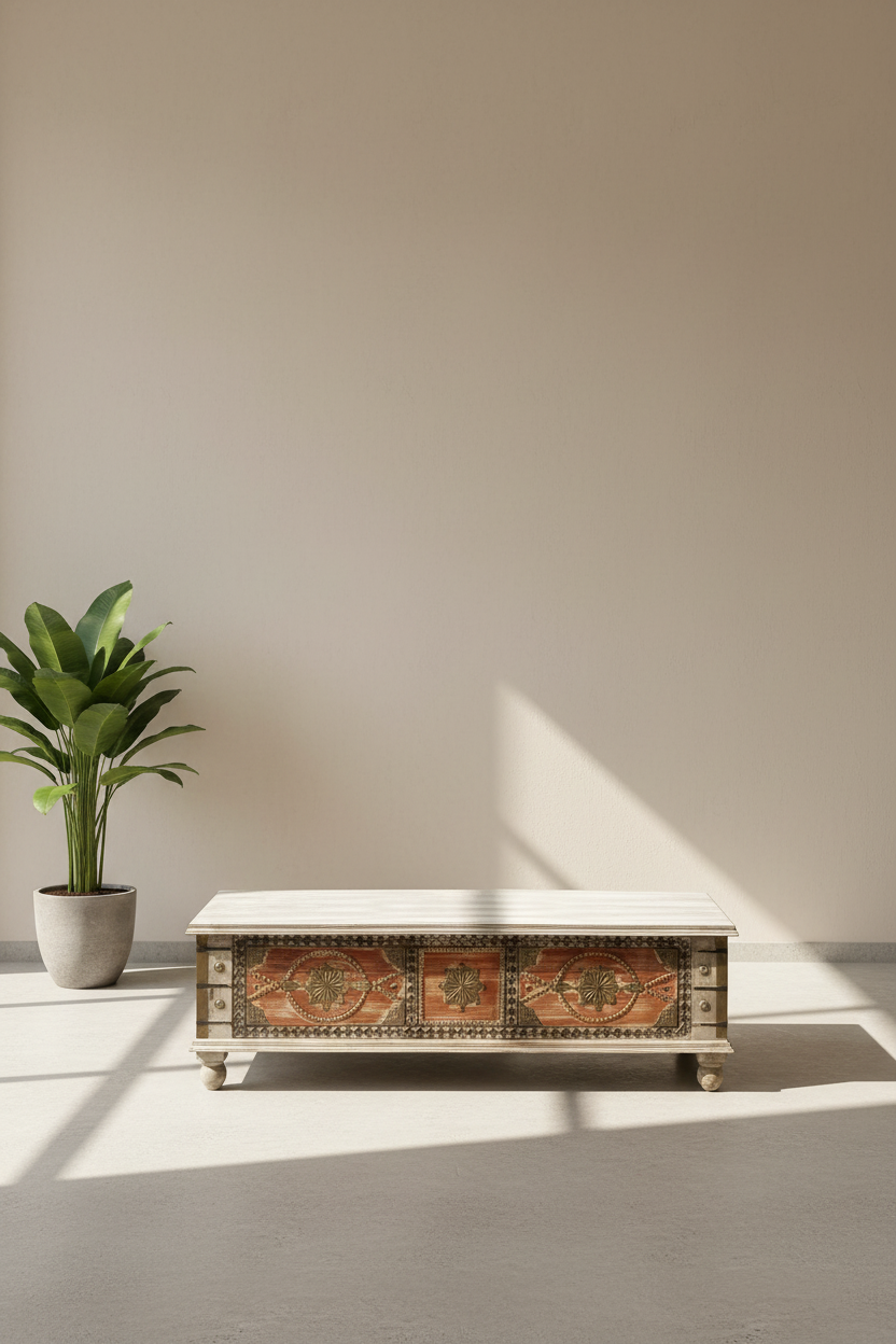 Brass inlay trunk