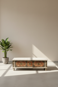 Brass inlay trunk