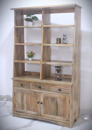Fluted bookshelf