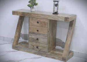 Z design fluted console