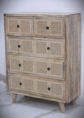 Rattan drawchest