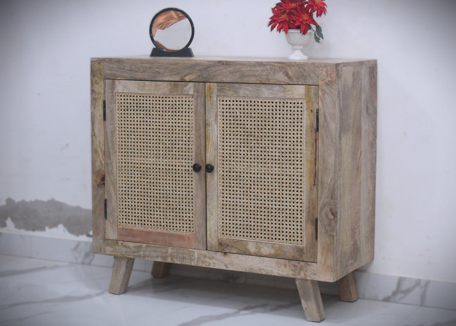 Rattan 2 door sideboard