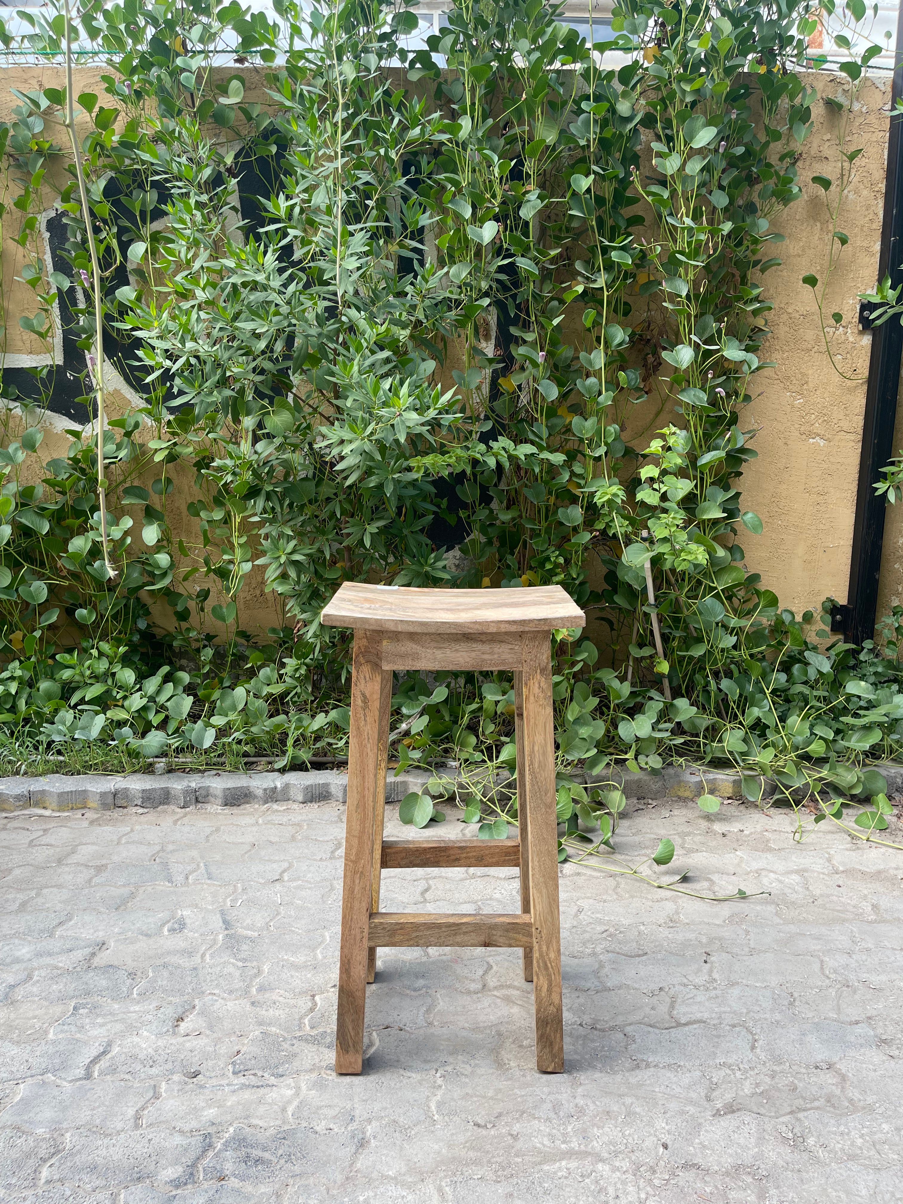 Mango wood bar stool