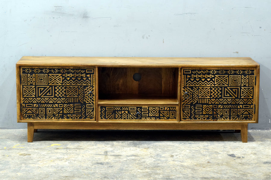 Tribal tv stand