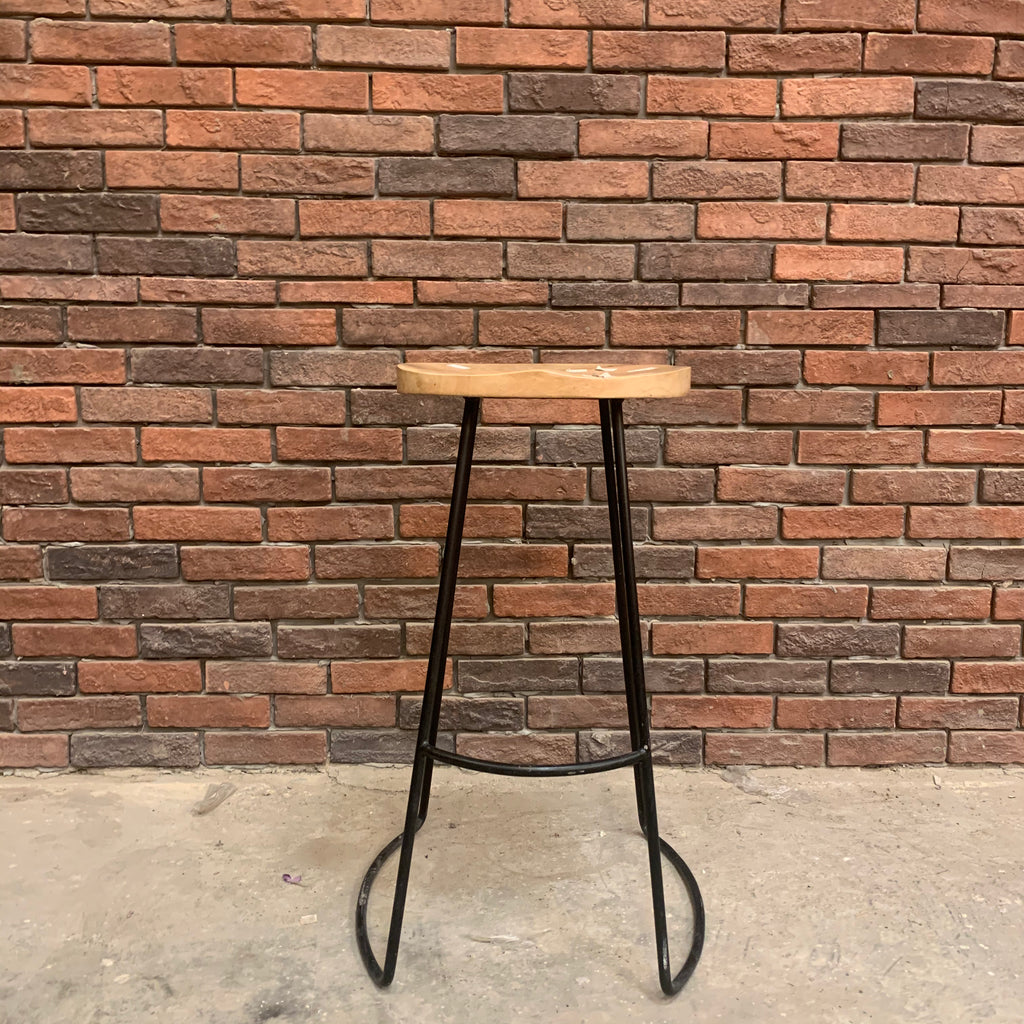 Mango wood bar stool