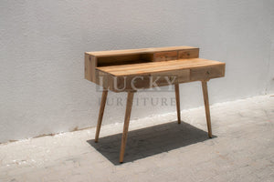 High back mango wood desk