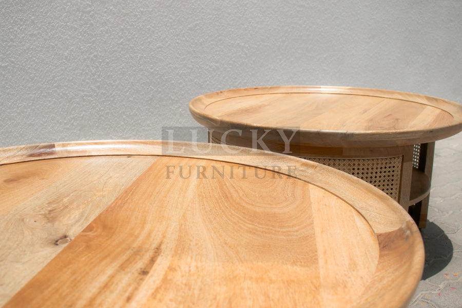 1 draw rattan coffee table