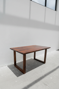 Solid Mango Wood Table Classic Brown with wooden legs