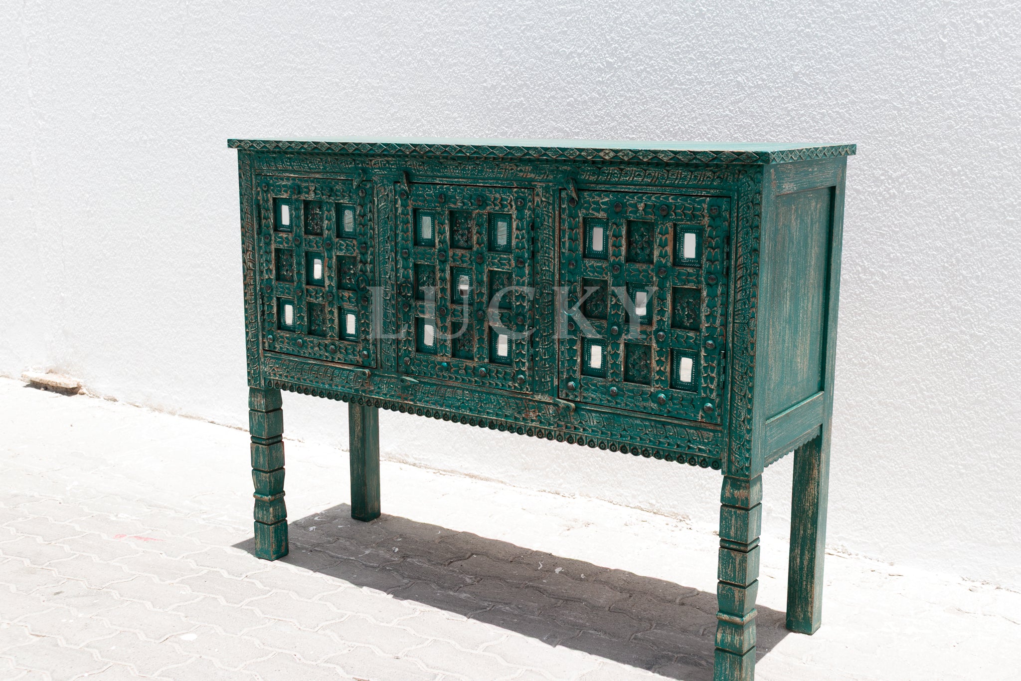 Vibrant Carved Sideboard