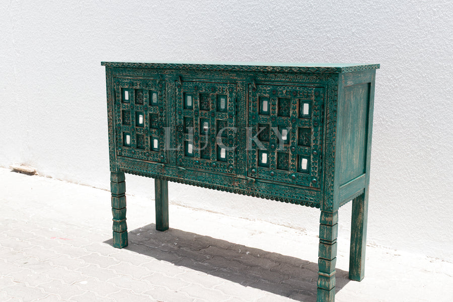 Vibrant Carved Sideboard