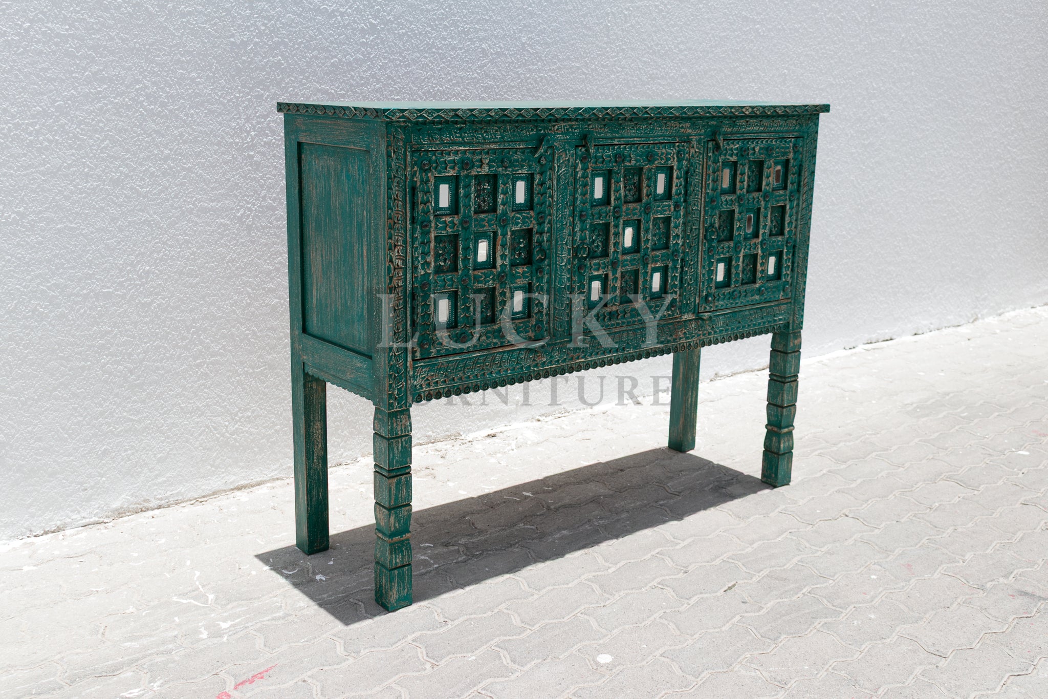 Vibrant Carved Sideboard