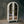 Load image into Gallery viewer, Mango wood white arch glass cabinet
