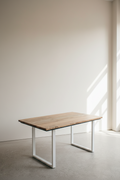 Mango Wood U legs table (White Legs)