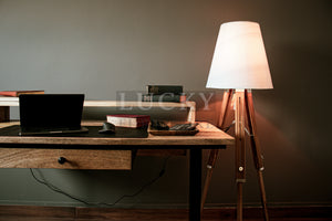 Mango wood desk from Lucky Furniture UAE, elegant and durable workspace solution for modern offices.