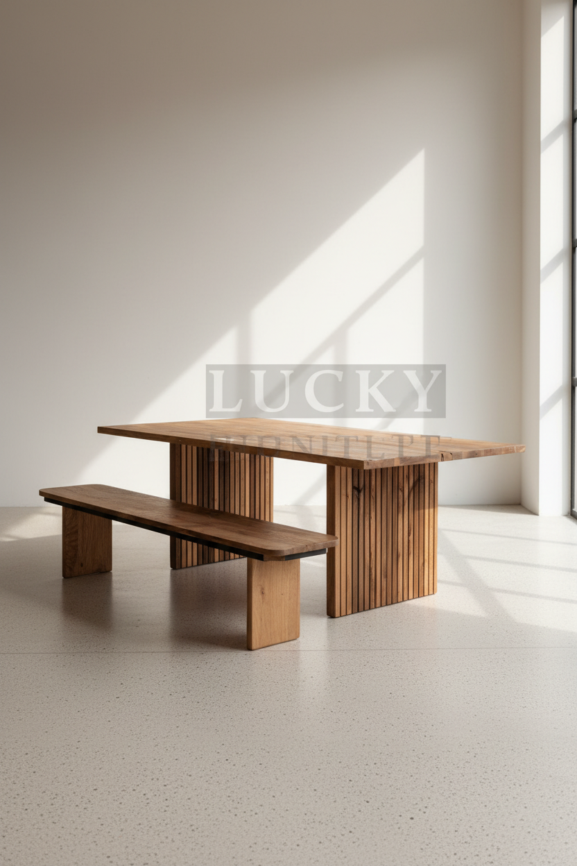 Mango wood double lined base table