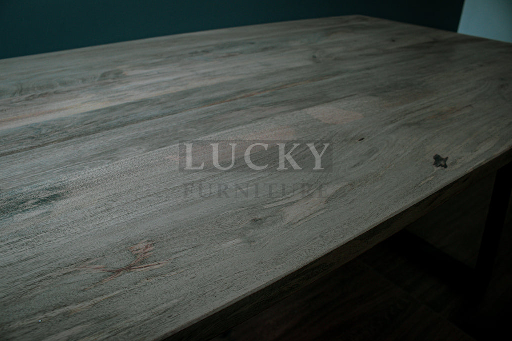 Bleached mango wood table