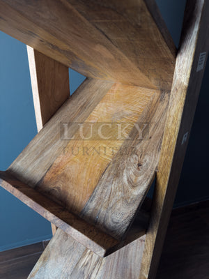Vinyl Record or Magazine Holder Mango wood (Full Wooden)
