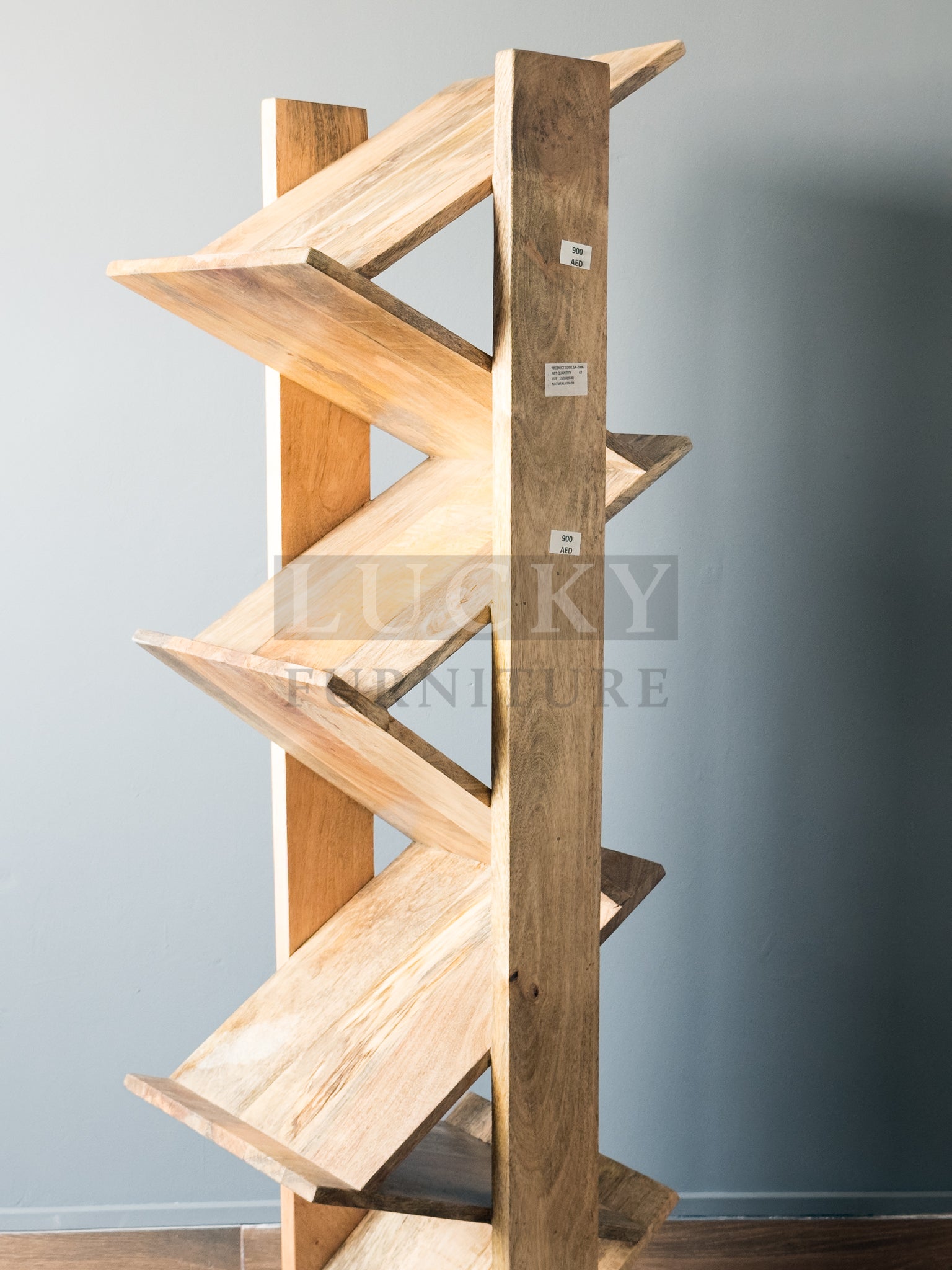 Vinyl Record or Magazine Holder Mango wood (Full Wooden)