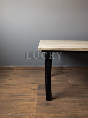 Bleached mango wood table