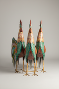 Painted rooster lucky chicken decor