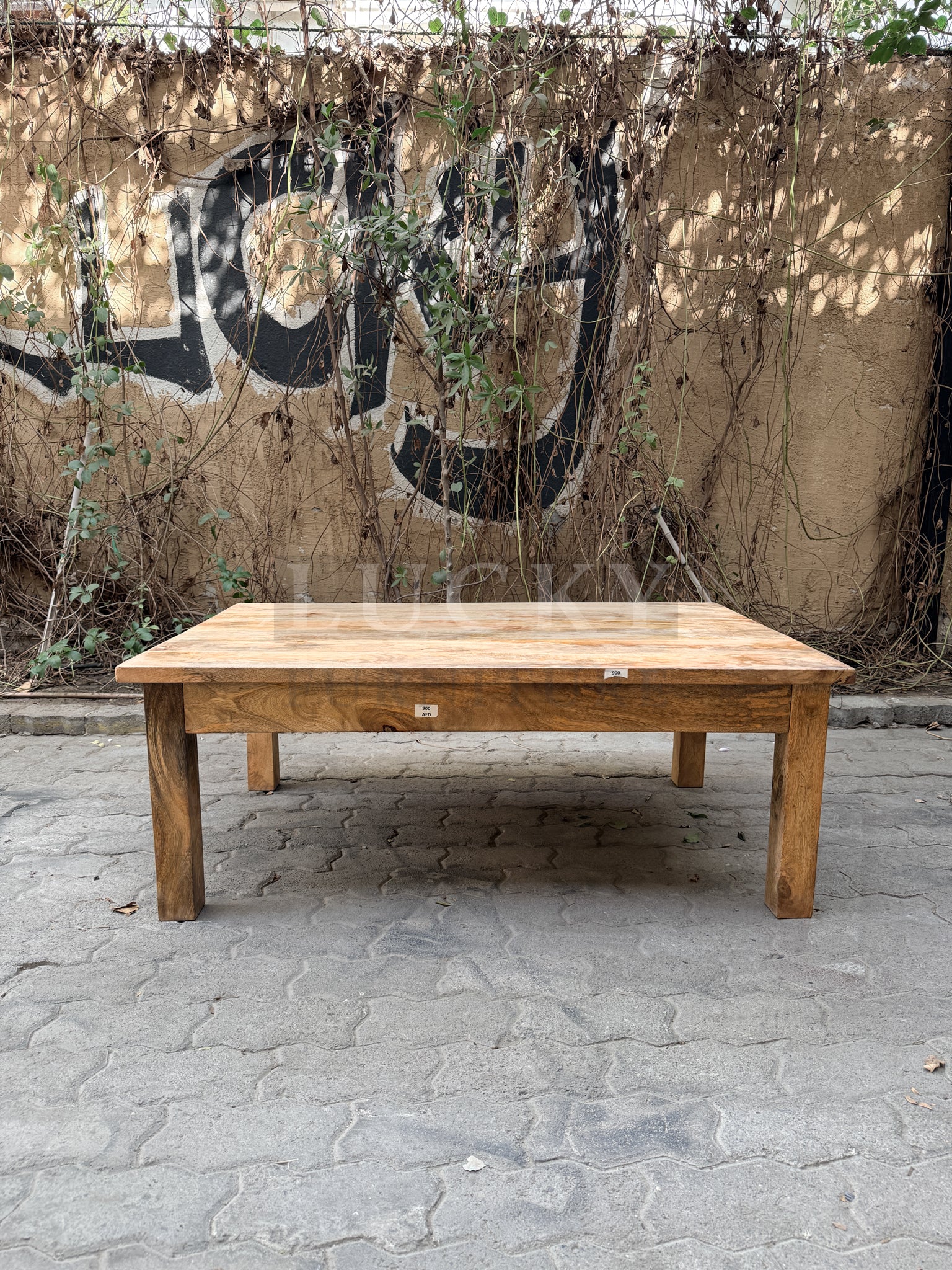 Mango wood full wooden coffee table