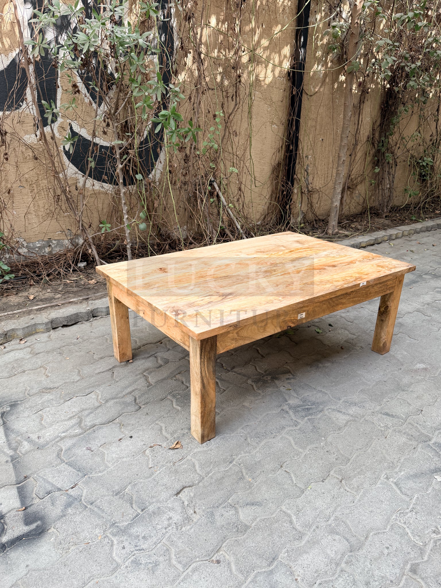 Mango wood full wooden coffee table