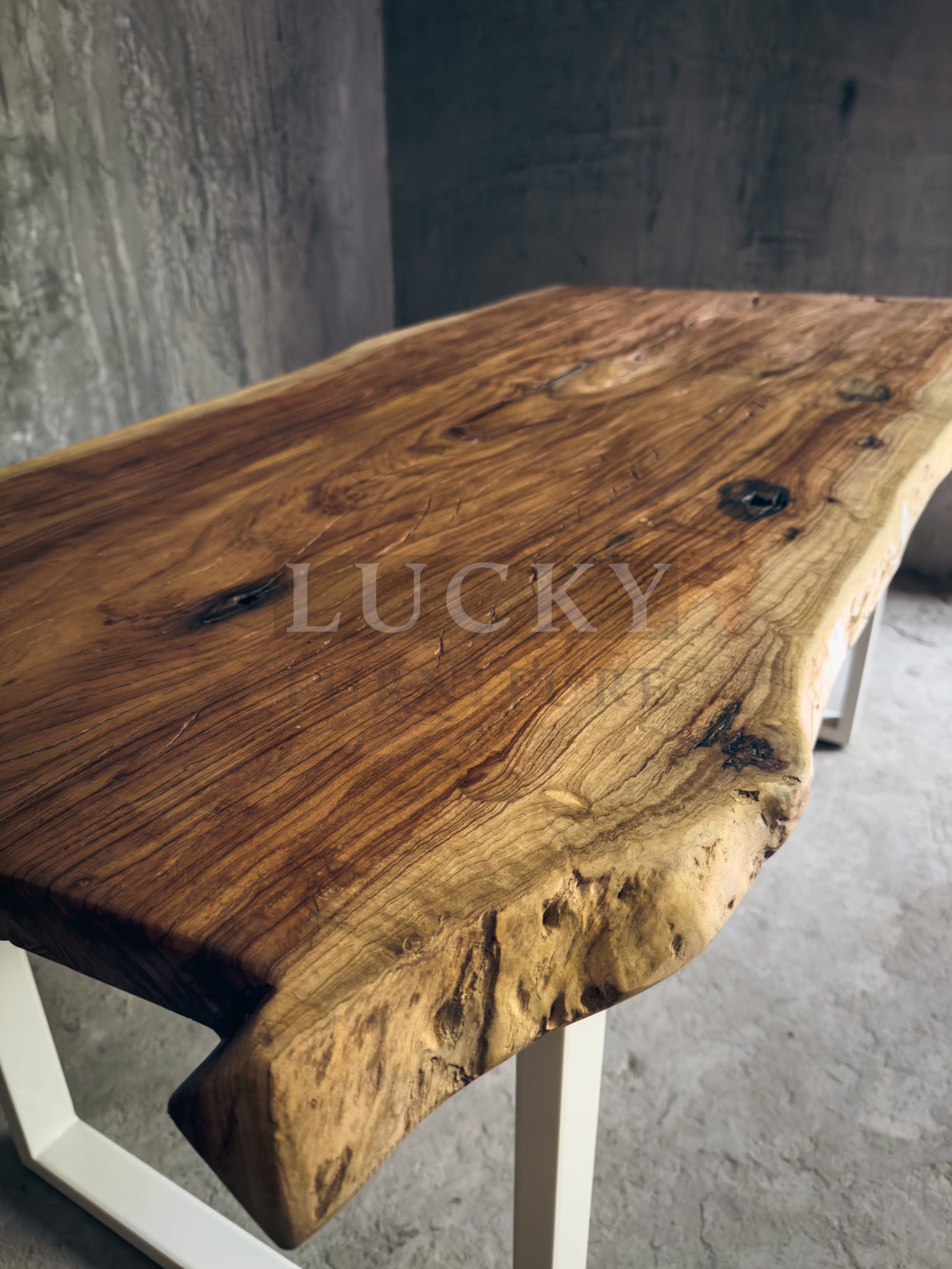 Neem Wood Live Edge Table
