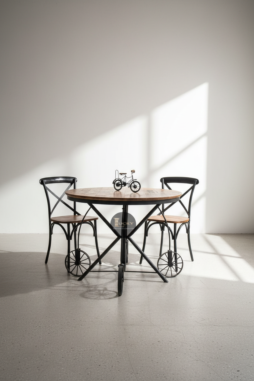 Wheel Base Dining Table